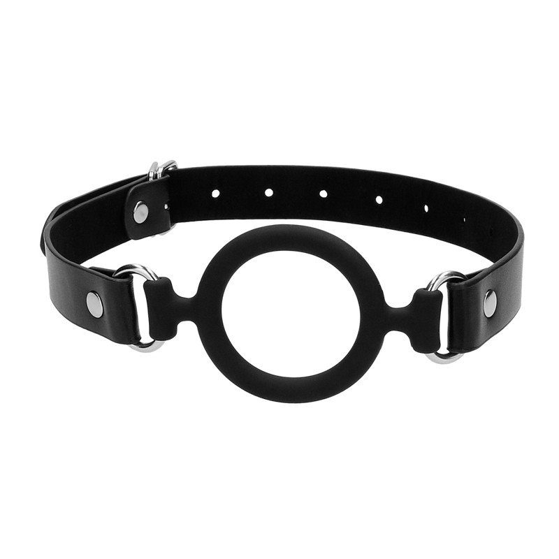 Ouch! Bâillon en silicone Ring Gag 40mm Noir